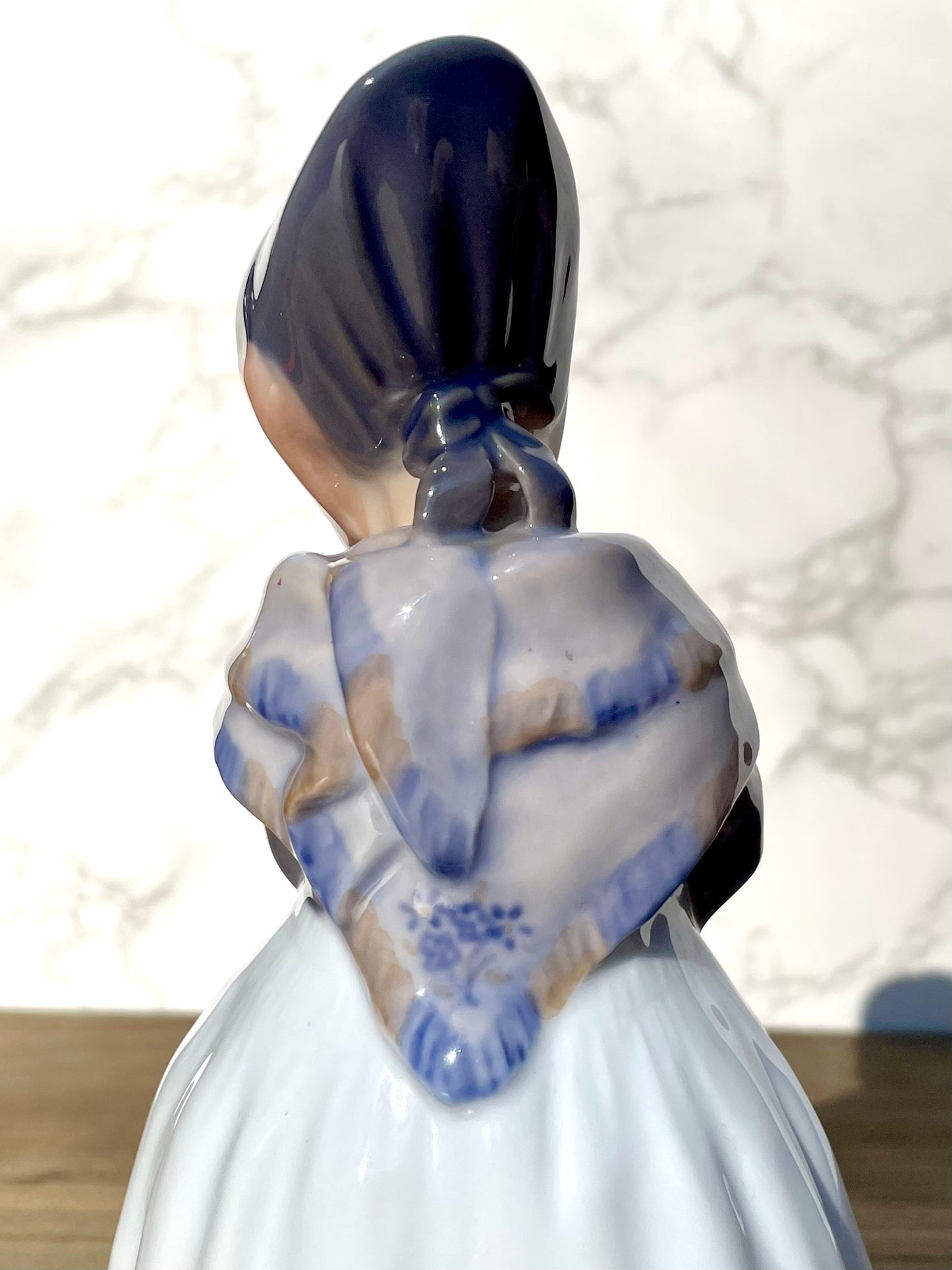 Royal Copenhagen Porcelain Amager Girl Standing NBX 1251 Made in 1957 by Lotte Benter TheBrokenBirdCompany free shipping gift vintage figurines rare royal Copenhagen figurine porcelain girl danish girl rare decor birthday Mother’s Day RC figurines home decor vintage antique decor gift birthday little girl rare figurine rare RC rare Royal Copenhagen figurine Lotte benter