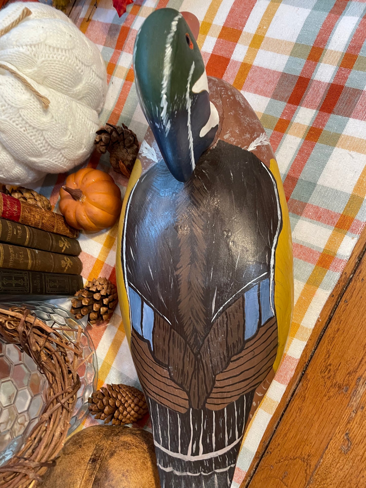 Vintage Wood Carved Duck Decoy Country Home Decor Black Decoy lake house decor gift for him country decor farmhouse duck wood carved duck gift for hunter man cave decor Thebrokenbirdcompany free shipping Christmas gift birthday gift