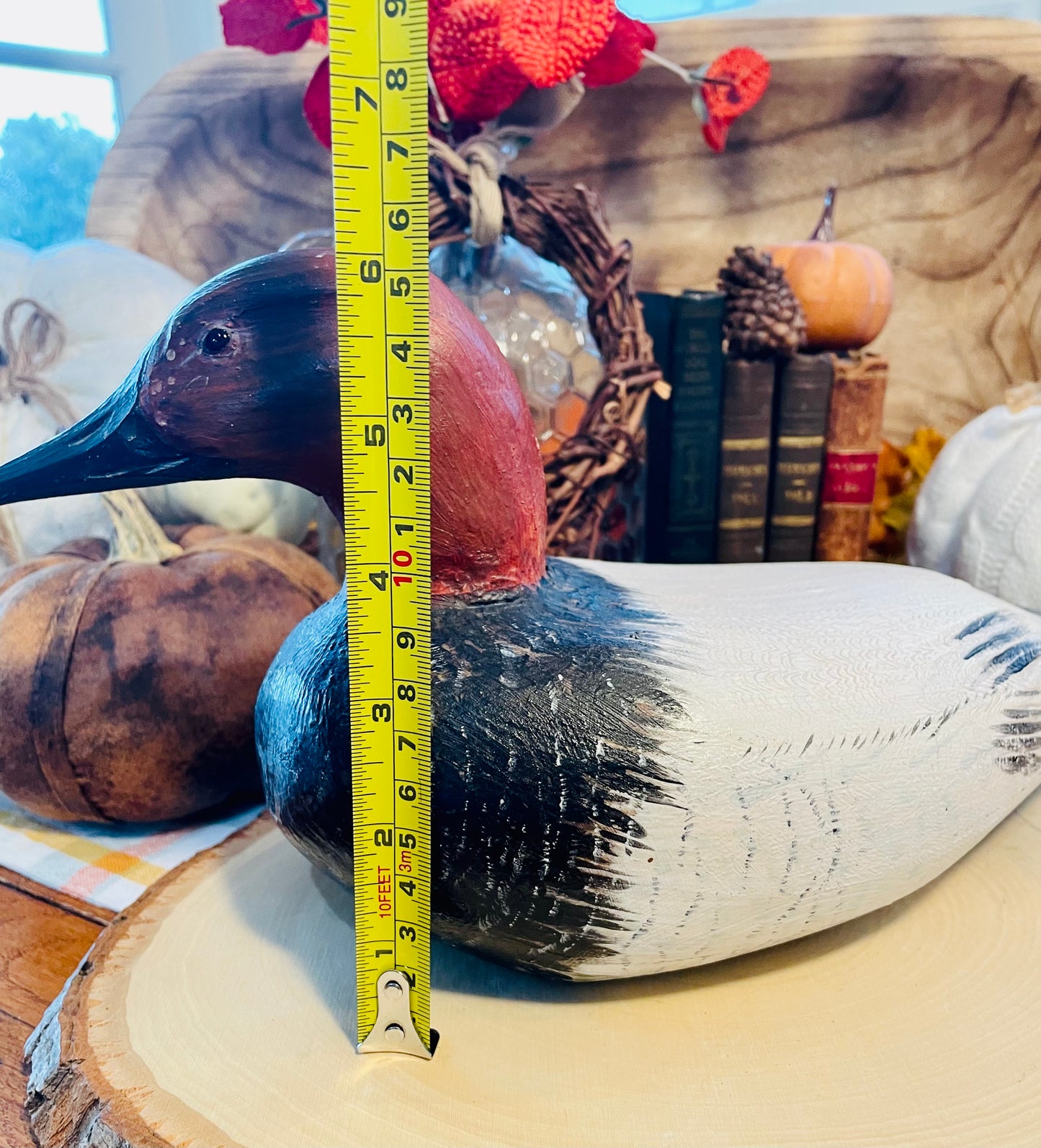 Vintage Muscovy Wooden Duck Decoy Home Decor Gift