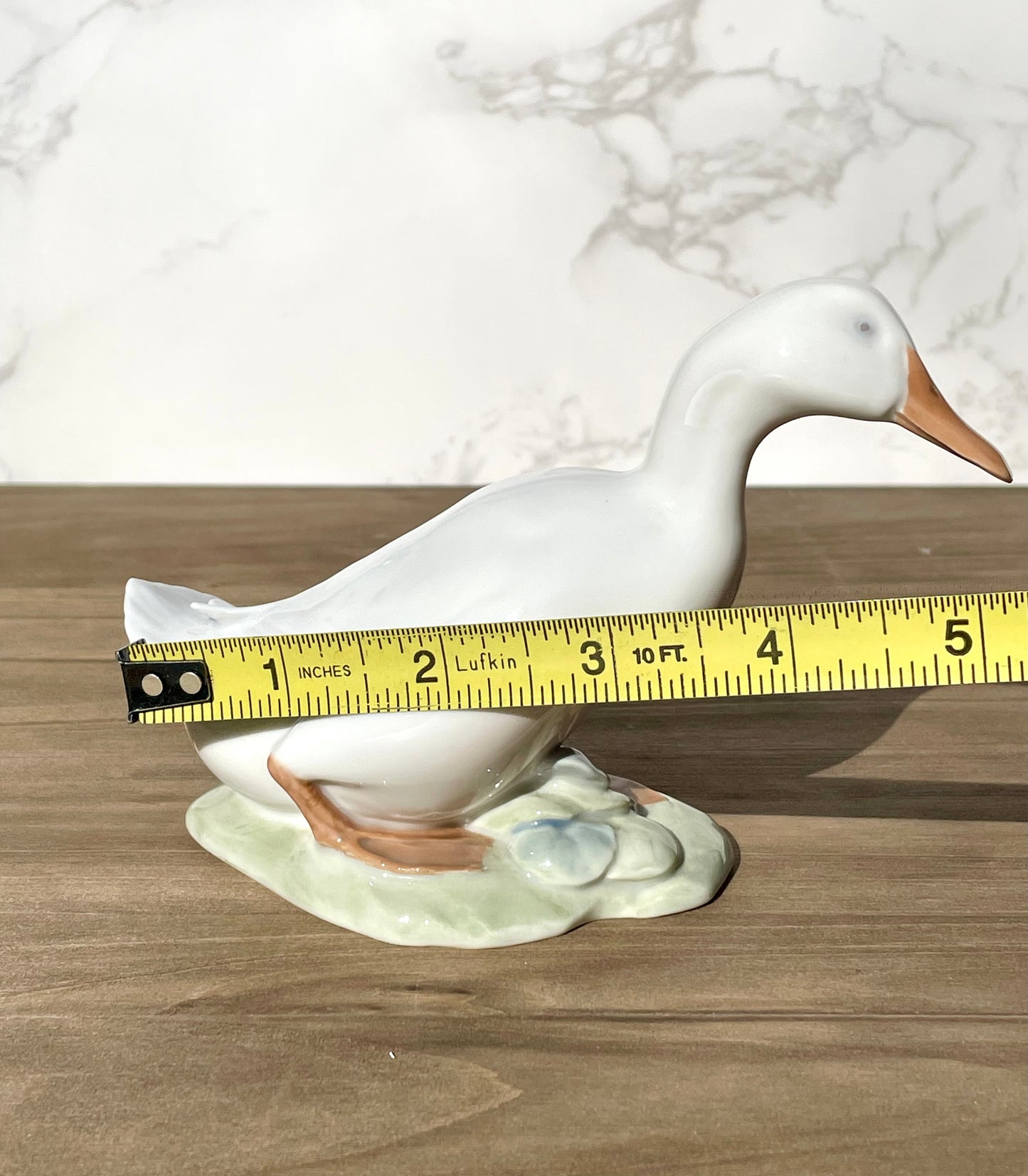 1936 Royal Copenhagen drake duck walking on green grass figurine 1192 PE RA embossed on base 1936 production olaf matheisen designed RC figurine Duck lovers gift housewarming gift thebrokenbirdcompany free shipping glossy porcelain rare royal copenhagen ducks signed statue duck statue lake house decor gift for her christmas gift