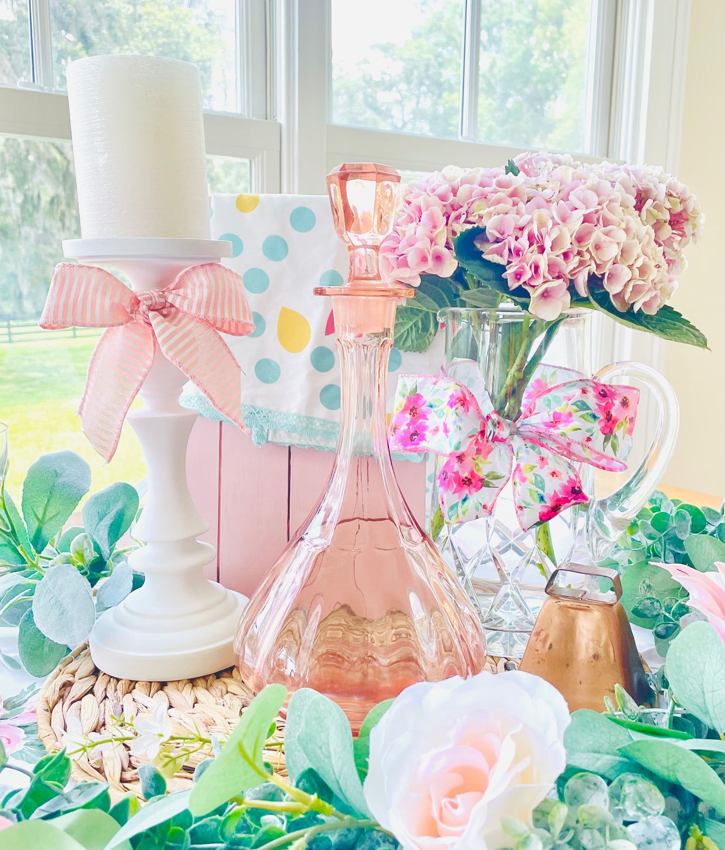 antique pink depression glass pink glass decanter hexagon stopper decanter pink glass decor pink kitchenware pink office decor birthday rare pink decanter Thebrokenbirdcompany pink kitchen antique glass wine decanter pink fancy decanter container