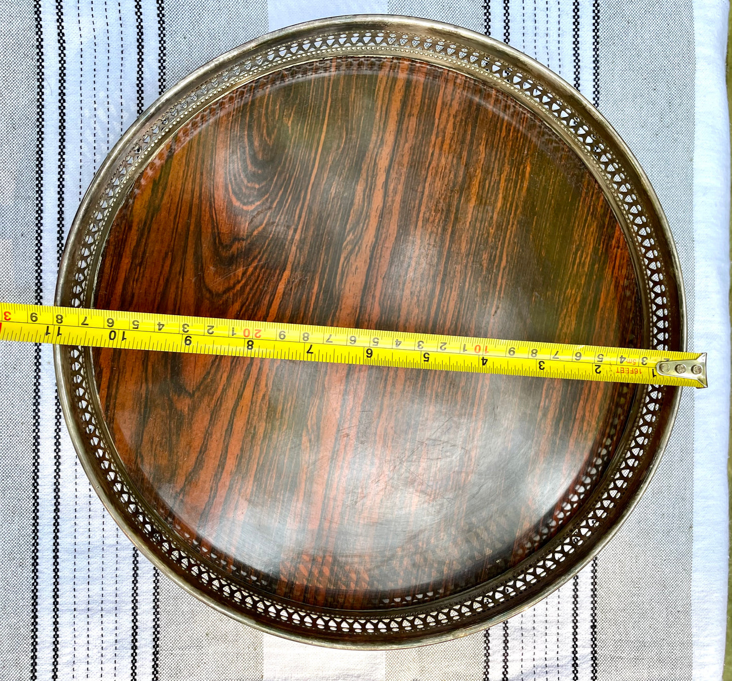 Vintage Sheffield Silver Company MCM Formica Serving Tray Tabletop Display Tray Vanity Top Tray