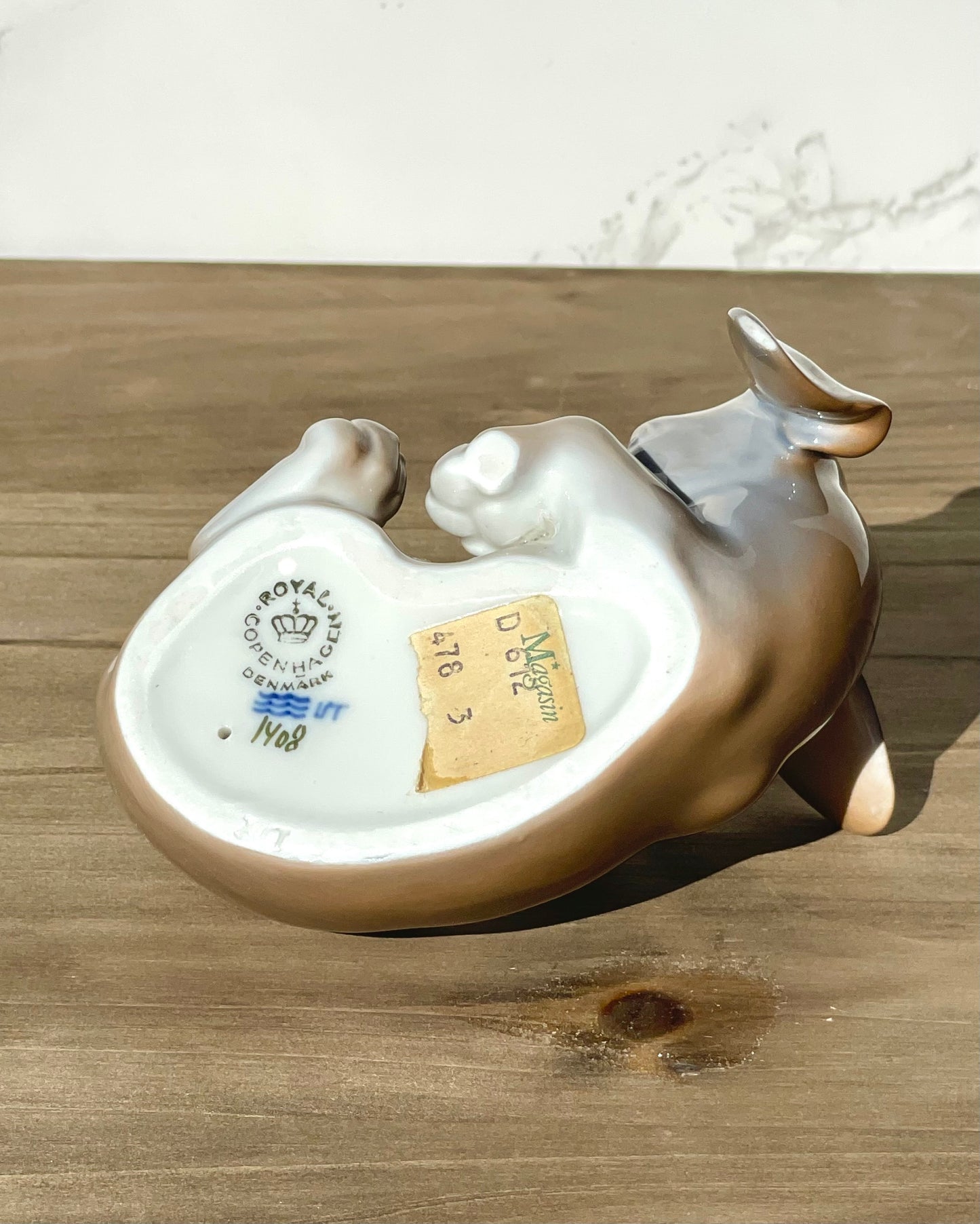 1967 royal copenhagen dachshund 1408 playful puppy figurine thebrokenbirdcompany olaf mathiesen designed 1912 glossy porcelain hand painted gift christmas gift for her housewarming gift dog lovers figurine dachshund statue adorable dog figurine thebrokenbirdcompany free shipping 