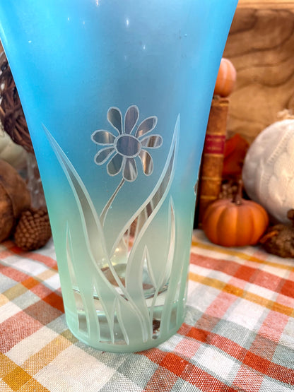 lenox vase, vintage lenox, spring’s delight vase, ombre vase, crystal vase
blue  green ombre vase, frosted crystal vase, etched butterfly vase, floral etched vase, meadow flowers vase, teal gradient vase vintage lenox butterfly flowers vase,  lenox crystal vase, lenox spring delight, blue teal frosted vase Thebrokenbirdcompany free shipping