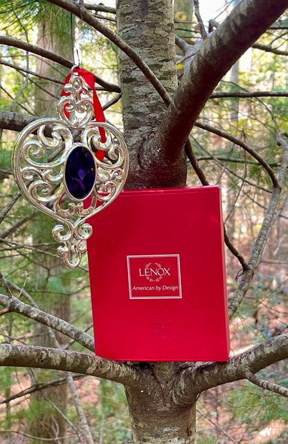 Lenox Bejeweled Christmas Ornament Set of 5 with Original Boxes