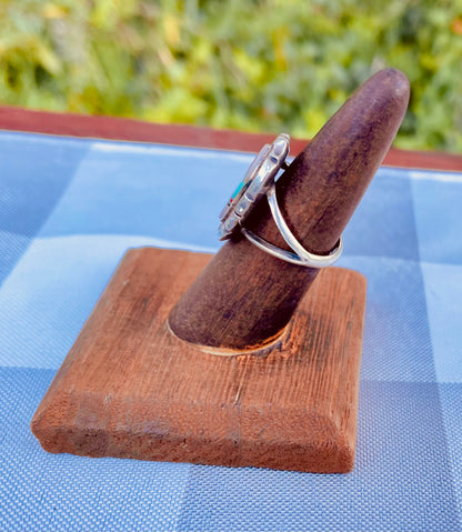 vintage Zuni ring
Zuni inlay ring
sterling silver ring
turquoise ring
Native American jewelry
multi stone ring
coral jet mother of pearl
Southwestern jewelry
channel inlay jewelry
vintage silver ring
Zuni Pueblo craftsmanship
boho ring
handmade Native ring
turquoise coral jewelry
vintage bohemian ring
Thebrokenbirdcompany 
Free shipping
Gift for her 