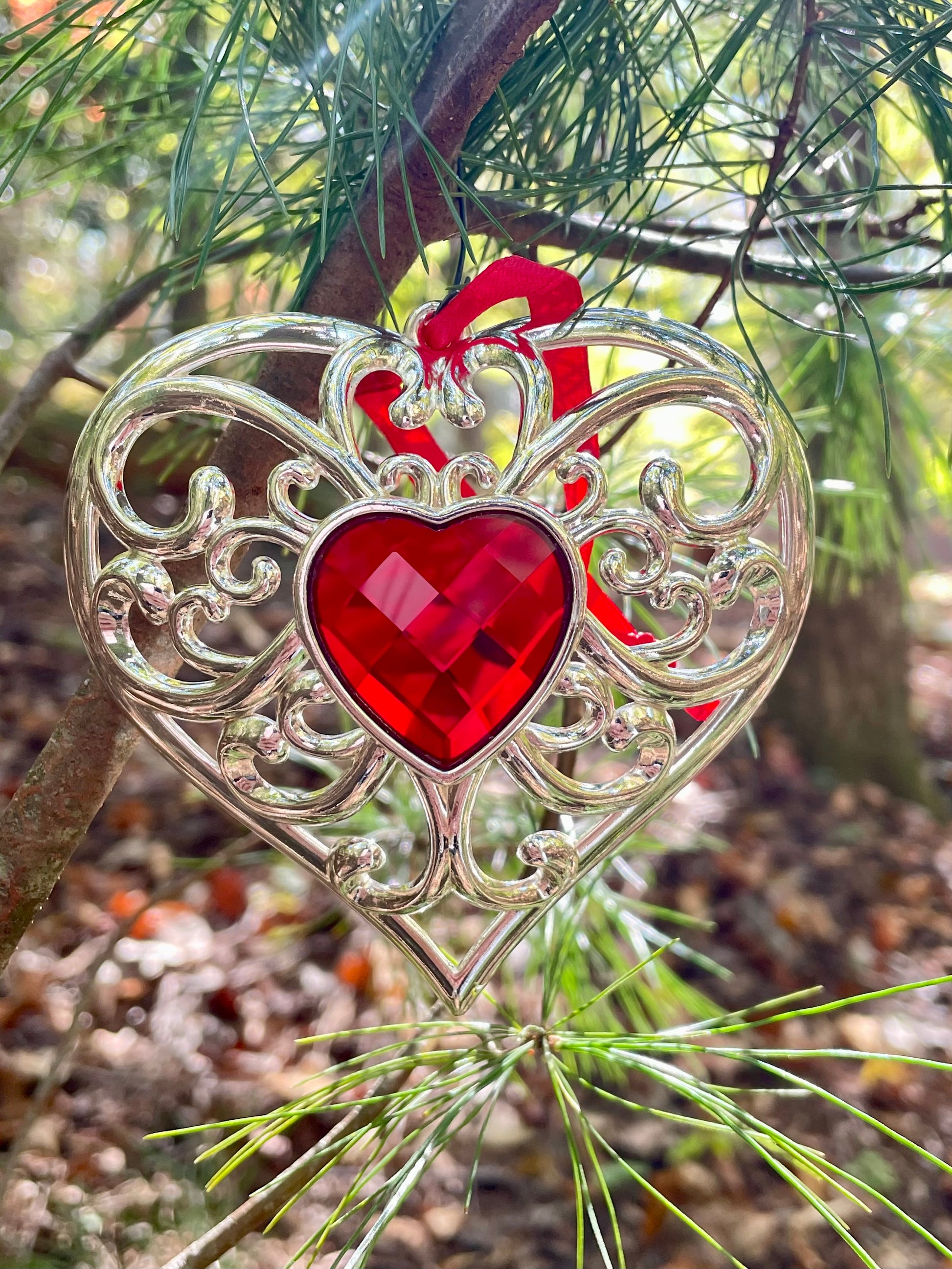 vintage Lenox Bejeweled christmas ornaments silverplate heart snowflake christmas tree spire cross jems in center vintage christmas decorations tree decor holiday gifts thebrokenbirdcompany gift free shipping lenox christmas set of 5 in original boxes jeweled christmas ornaments rare disconntinued lenox gifts