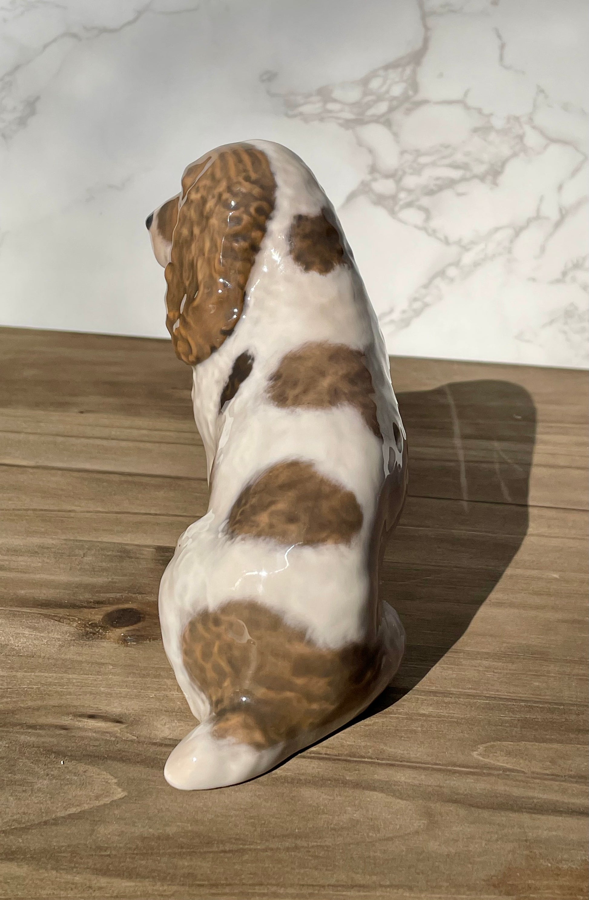 Vintage royal Copenhagen cocker spaniel dog figurine statue porcelain RC 1964 5 inch dog figurine thebrokenbirdcompany rare gift for her Christmas free shipping dog statue dog lover brown english springer spaniel hunting dog figurine rare Royal copenhagen porcelain statues etsy gifts fast shipping