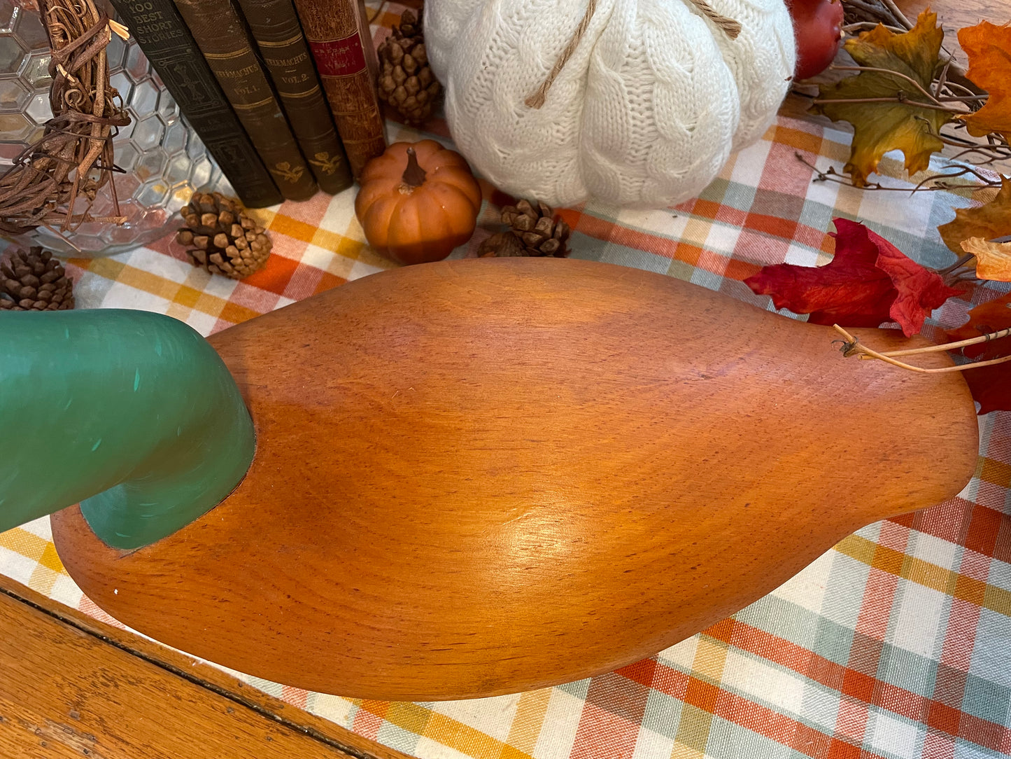 Vintage Oak Carved Duck Decoy Green Head Large Decoy Office Decor Country Themed Home Decor wood duck decoy office decor Christmas gift decoy hunter gift man cave decor lake house farmhouse country decor birthday gift gift for him gift for redneck Thebrokenbirdcompany free shipping duck wood duck statue