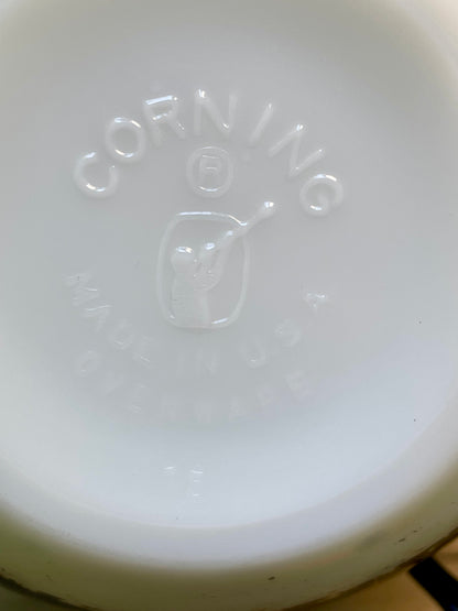 pre pyrex opalware corning ittle joe glassblower logo ovenware black striped cereal bowl soup bowl 15 ounce milk glass tableware macbeth evenas company 1936 corning rare kitchenware  collector bowl antique rare pyrex gift christmas gift for her housewarming gift birthday mothers day pyrex collector gift  glassbowl bowl thebrokenbirdcompany free shipping made in USA