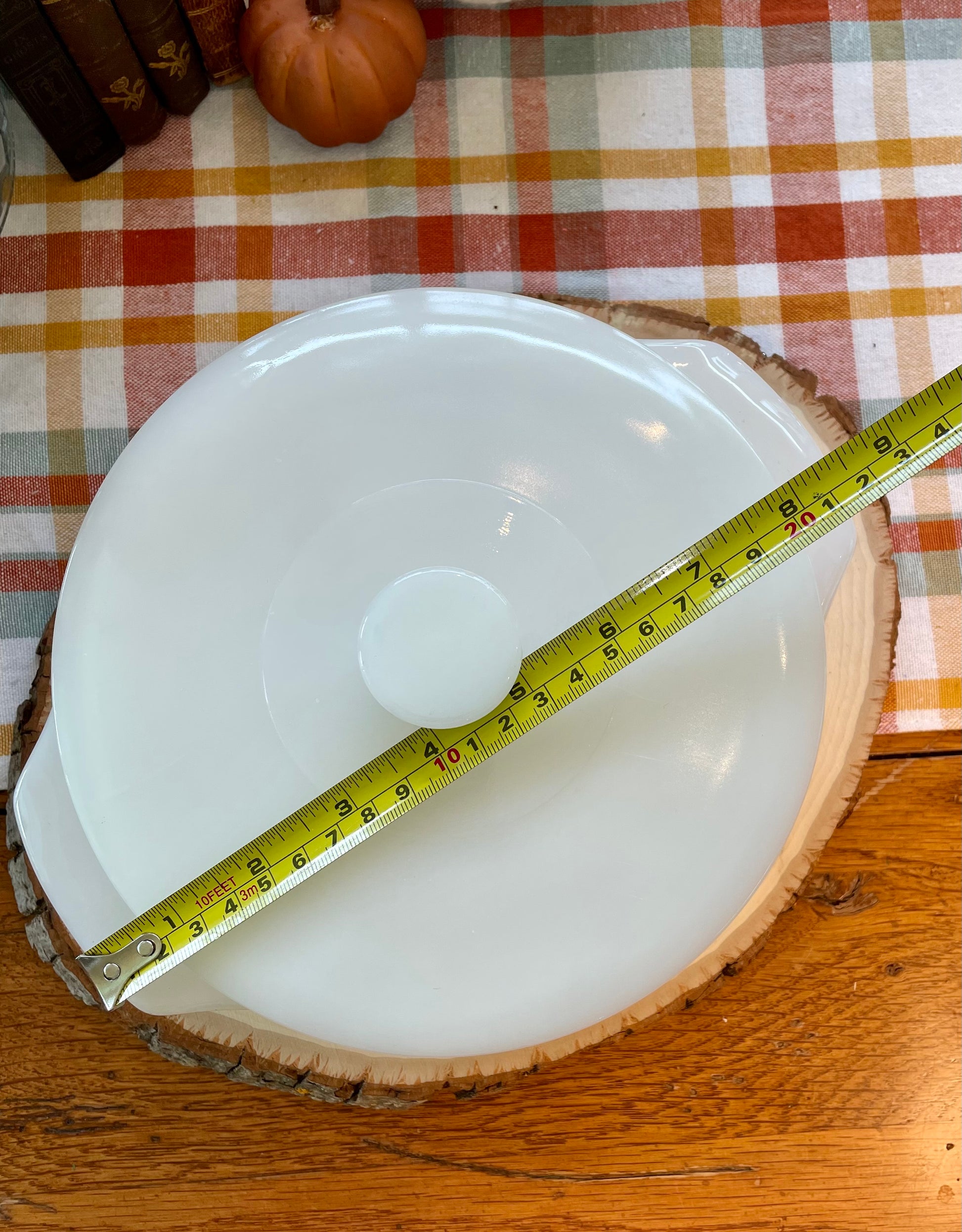 antique anchor hocking atomic starburst 1 quart casserole dish white milk glass vintage casserole dish milk glass kitchenware Thebrokenbirdcompany unique birthday gift orange and blue star burst dish cooking ware vintage kitchen vintage milk glass