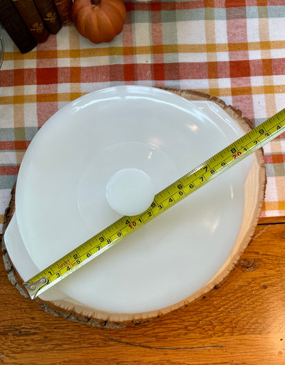 antique anchor hocking atomic starburst 1 quart casserole dish white milk glass vintage casserole dish milk glass kitchenware Thebrokenbirdcompany unique birthday gift orange and blue star burst dish cooking ware vintage kitchen vintage milk glass