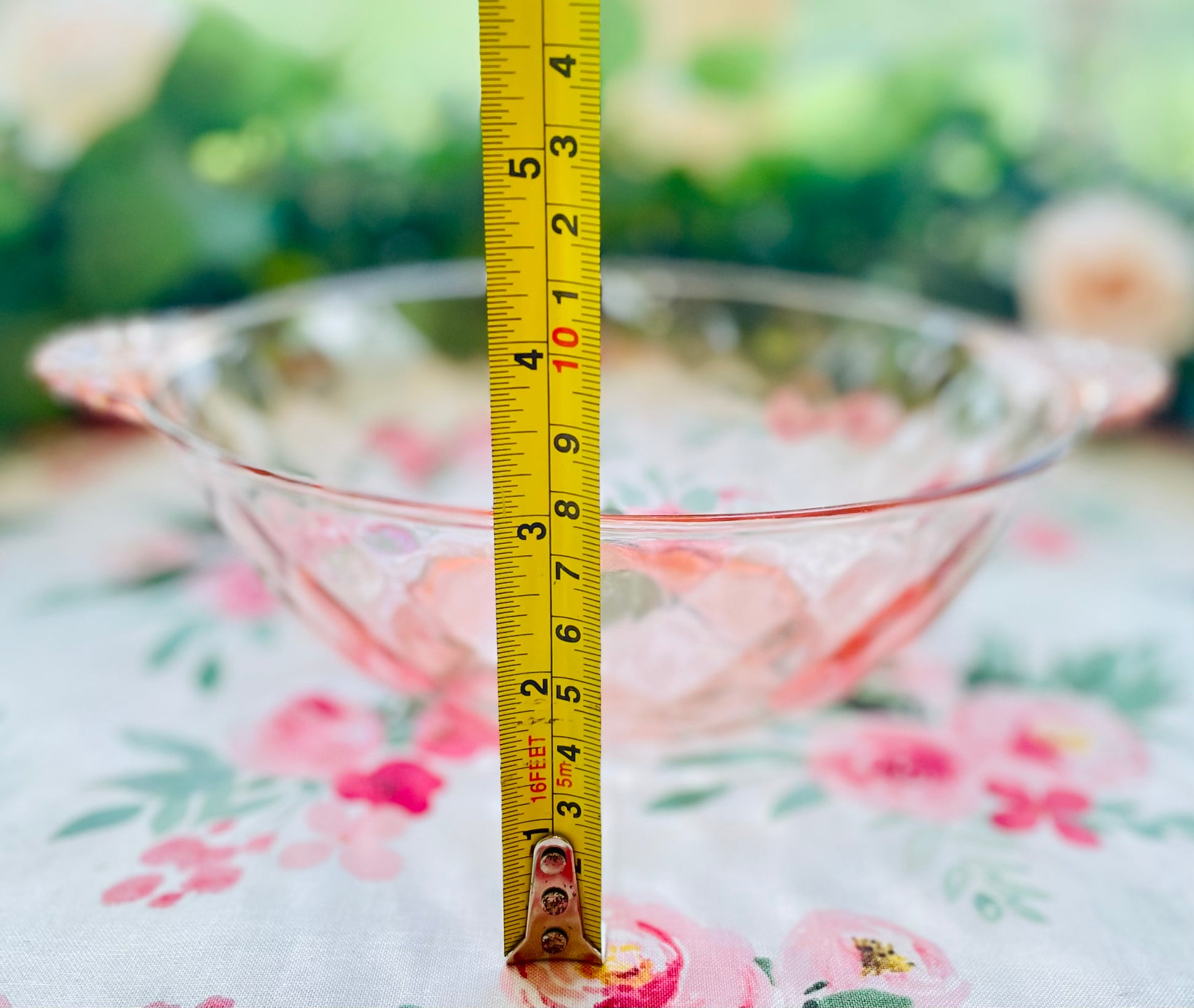 Anchor Hocking diamond optic pink depression glass serving bowl with ornate glass handles Pink depression glass berry bowl ornate salad bowl Thebrokenbirdcompany pink glass antique glass pink birthday gift fancy ice cream bowl depression glass pink party bowl 