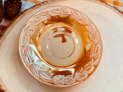 Antique 1950s Fire King Peach Lusterware Tea Set