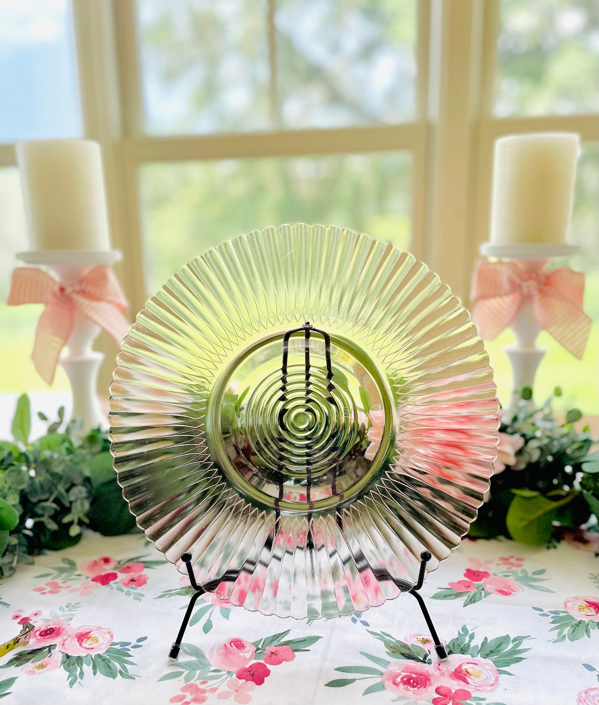 Antique 1930s Petal ware Pink design by Macbeth-Evans, pink depression glass pressed glass dinner plate Antique plate thebrokenbirdcompany free shipping petal ware platemacbeth-evns rare plate birthday gifts easter pink plate