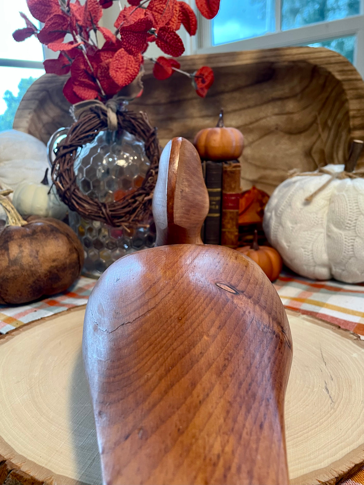 Duck decoy vintage wood carved Duck decoy office decor like house decor gift Duck decor hand carved duck decoy, wooden duck decoy, glass eyes duck, rustic duck sculpture mallard decoy, natural wood duck, folk art bird, 14 inch duck decoy, cabin decor, farmhouse fall decor, wooden waterfowl, hunting decor, carved bird figurine, autumn centerpiece, primitive wood duck  hand carved duck decoy, wooThebrokenbirdcompany farmhouse birthday gift vintage gift vintage Duck statue