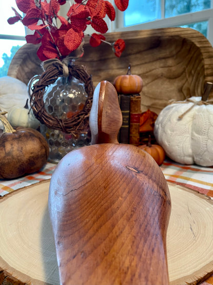 Duck decoy vintage wood carved Duck decoy office decor like house decor gift Duck decor hand carved duck decoy, wooden duck decoy, glass eyes duck, rustic duck sculpture mallard decoy, natural wood duck, folk art bird, 14 inch duck decoy, cabin decor, farmhouse fall decor, wooden waterfowl, hunting decor, carved bird figurine, autumn centerpiece, primitive wood duck  hand carved duck decoy, wooThebrokenbirdcompany farmhouse birthday gift vintage gift vintage Duck statue