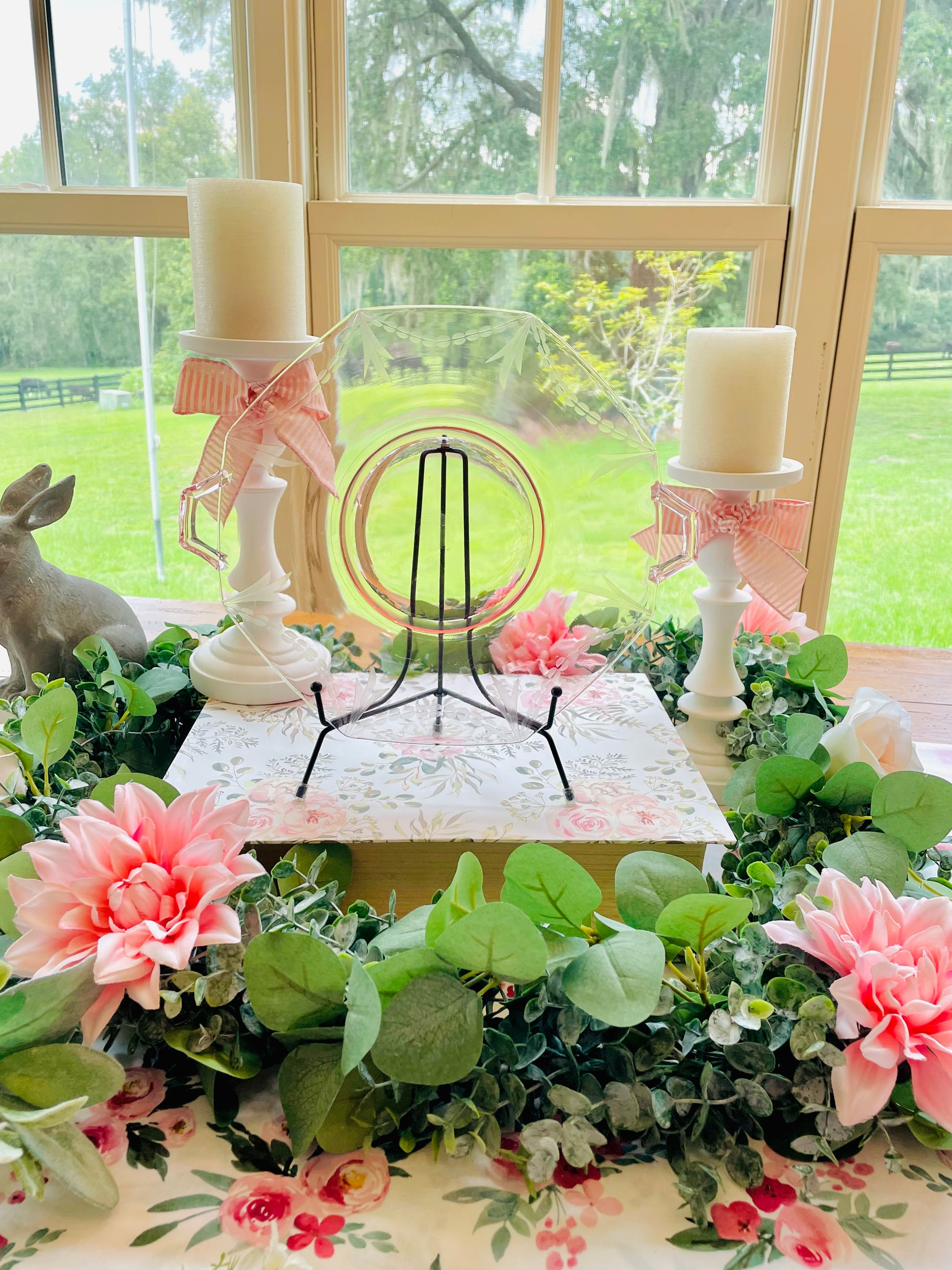 antique glass pink depression glass cake plate thebrokenbirdcompany party plate cake plate pink glass pink kitchenware pink plate pink birthday gift rare pink glass octagon shaped plate fancy plate for cake antique pink cake plate