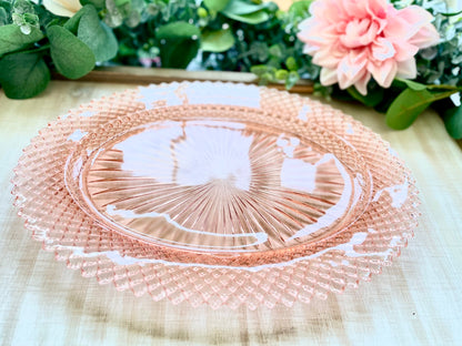 Antique Miss America Pink Depression Glass Oval Party Platter