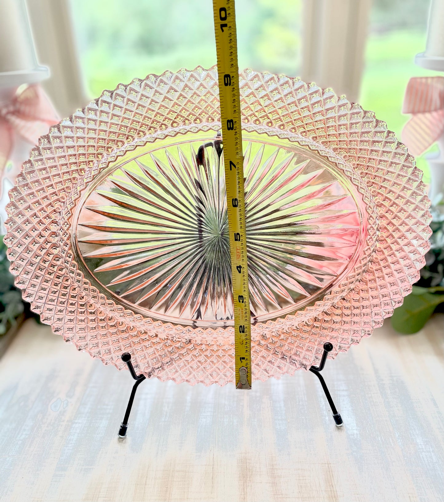 Antique Miss America Pink Depression Glass Oval Party Platter