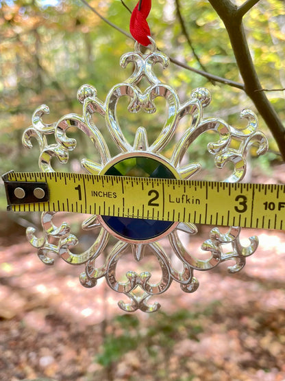 Lenox Bejeweled Christmas Ornament Set of 5 with Original Boxes