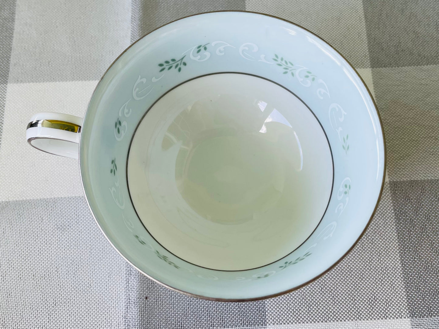 Noritake's discontinued Martha #6344 pattern, produced from 1962-1968, a military-exclusive treasure hand-painted for American families abroad, now ready to steal the show at your next porch supper or holiday feast. Includes 95 pieces (listed below) adored with baby blue trim, white filigree designs mixed with green leafy accents, topped off with a beautiful platinum rim