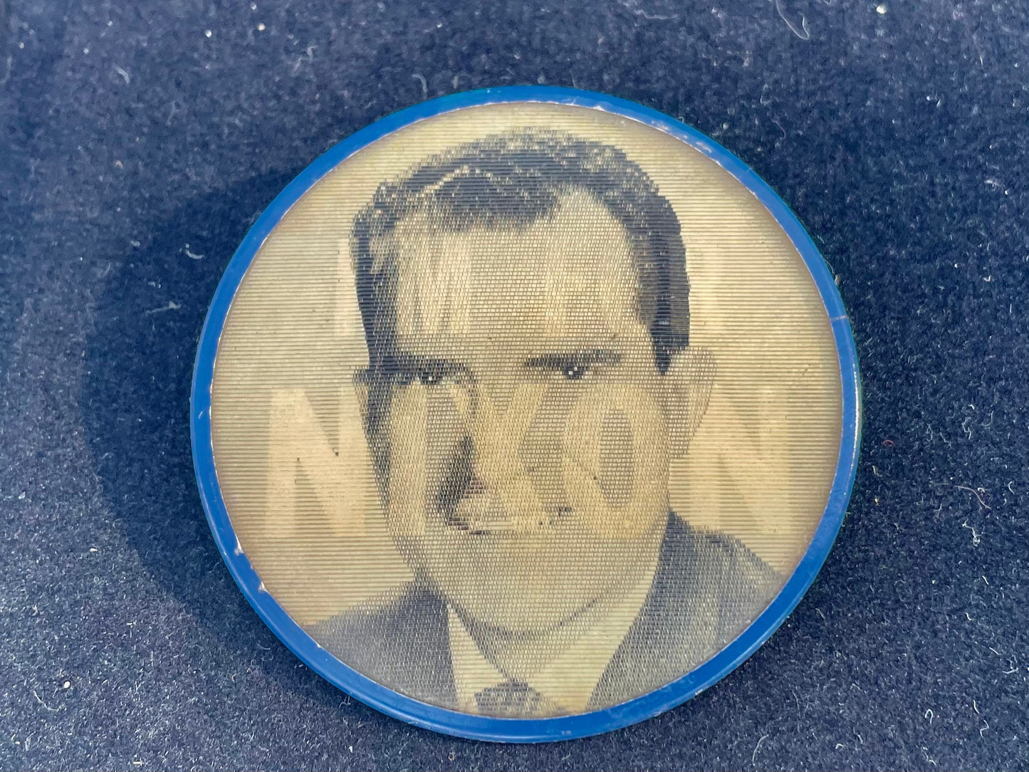 1960 nixon campaign button, i’m for nixon, lenticular flasher button, vari-vue nixon, holographic campaign pin, richard nixon memorabilia, 1960 presidential election, patriotic political button, vintage american history, presidential collectibles, nixon lodge, original campaign pinback Thebrokenbirdcompany free shipping history lover 