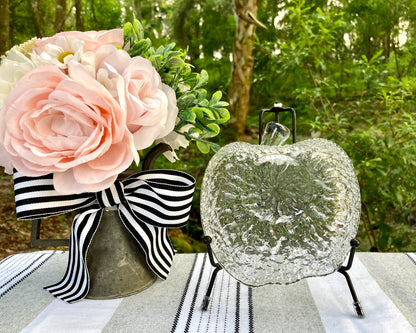 vintage glass apple bowl Italian pressed glass bowl
textured crinkle glass apple dish
mid century modern glassware
retro dessert bowls set
clear glass salad bowls
fruit bowl vintage
bark texture glass apple
covetro style glass
5 inch apple trinket dish
vintage kitchen decor
farmhouse tableware
set of 5 glass bowls vintage italian apple shaped dessert bowls 1970s Thebrokenbirdcompany 