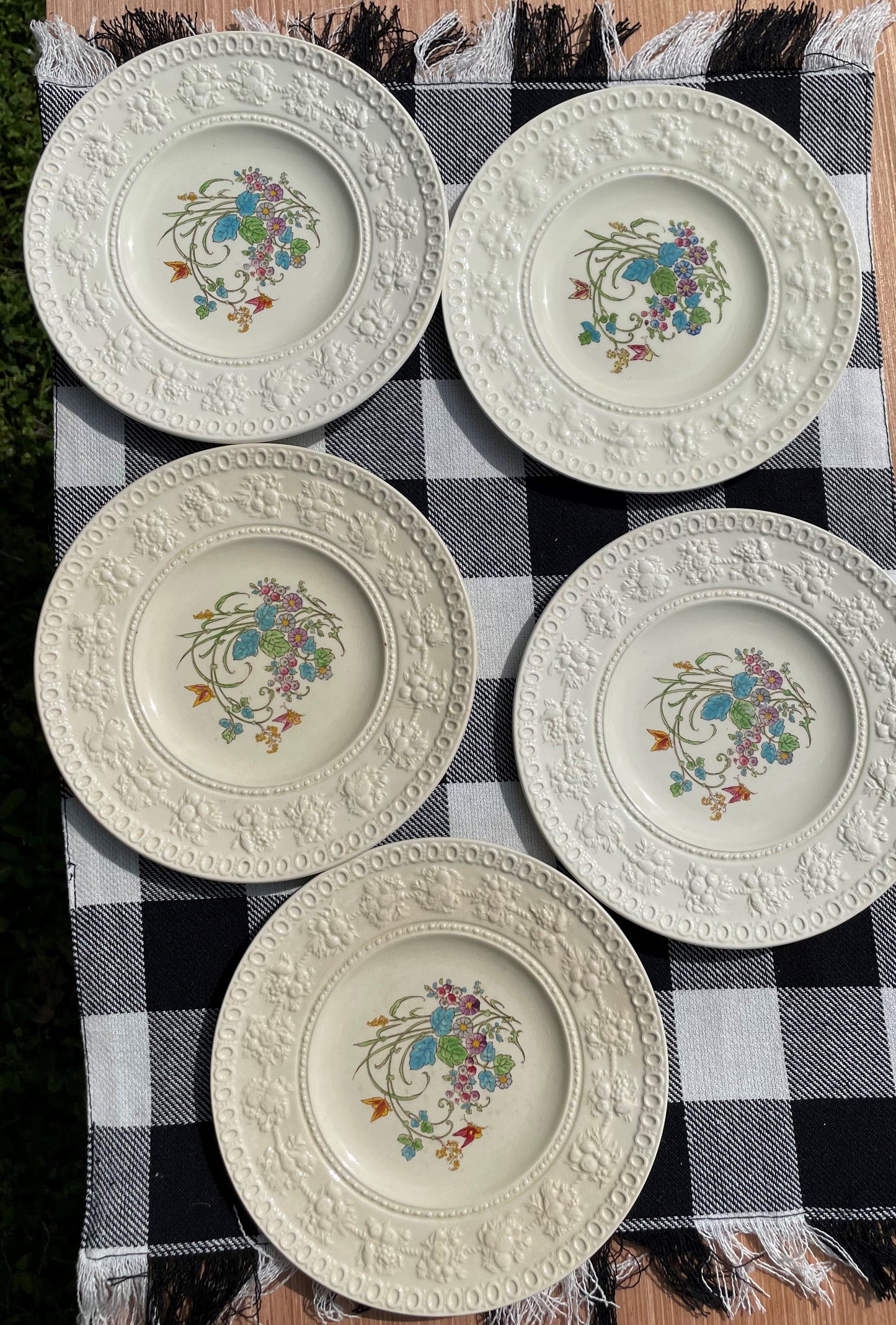 Wedgwood Montreal 7.5 inch Salad/Dessert Plates Wellesley Pattern AL 9346