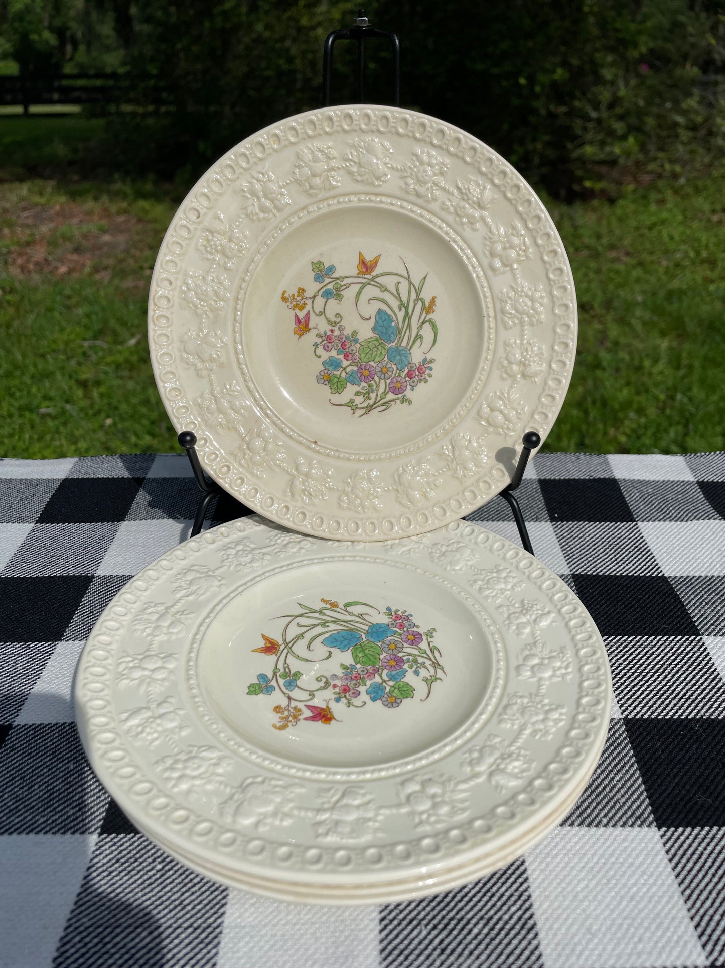 Wedgwood Montreal 7.5 inch Salad/Dessert Plates Wellesley Pattern AL 9346