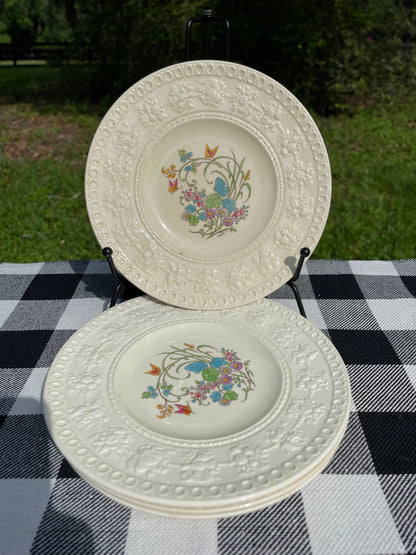 Wedgwood Montreal 7.5 inch Salad/Dessert Plates Wellesley Pattern AL 9346