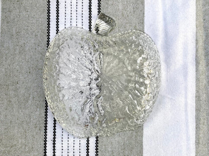 vintage glass apple bowl Italian pressed glass bowl
textured crinkle glass apple dish
mid century modern glassware
retro dessert bowls set
clear glass salad bowls
fruit bowl vintage
bark texture glass apple
covetro style glass
5 inch apple trinket dish
vintage kitchen decor
farmhouse tableware
set of 5 glass bowls vintage italian apple shaped dessert bowls 1970s Thebrokenbirdcompany 
