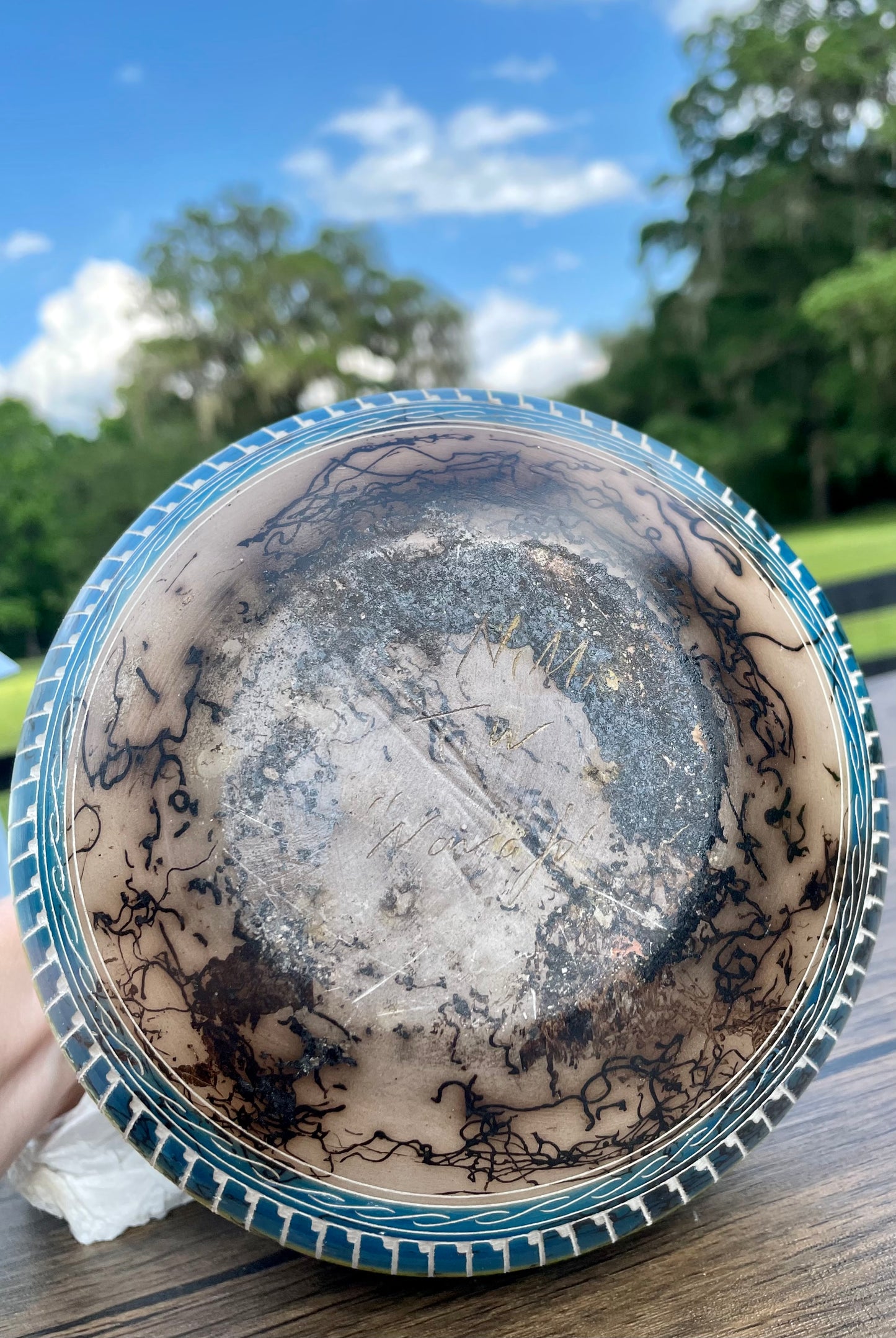 Marble Horsehair Navajo Artistic Vase
