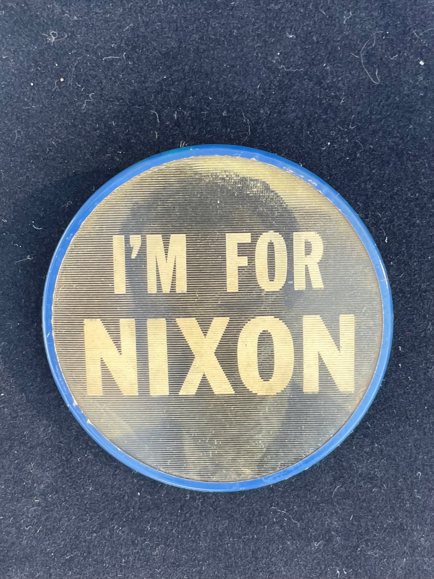 1960 nixon campaign button, i’m for nixon, lenticular flasher button, vari-vue nixon, holographic campaign pin, richard nixon memorabilia, 1960 presidential election, patriotic political button, vintage american history, presidential collectibles, nixon lodge, original campaign pinback Thebrokenbirdcompany free shipping history lover 