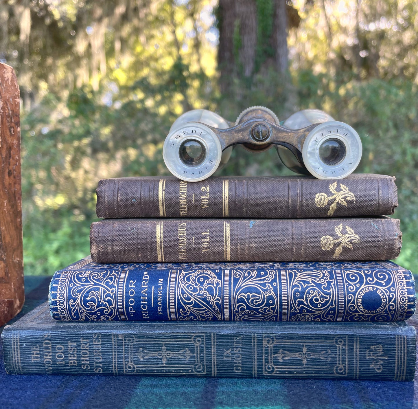 Vintage Verei Mother Of Pearl French Opera Binocular Viewing Glasses
