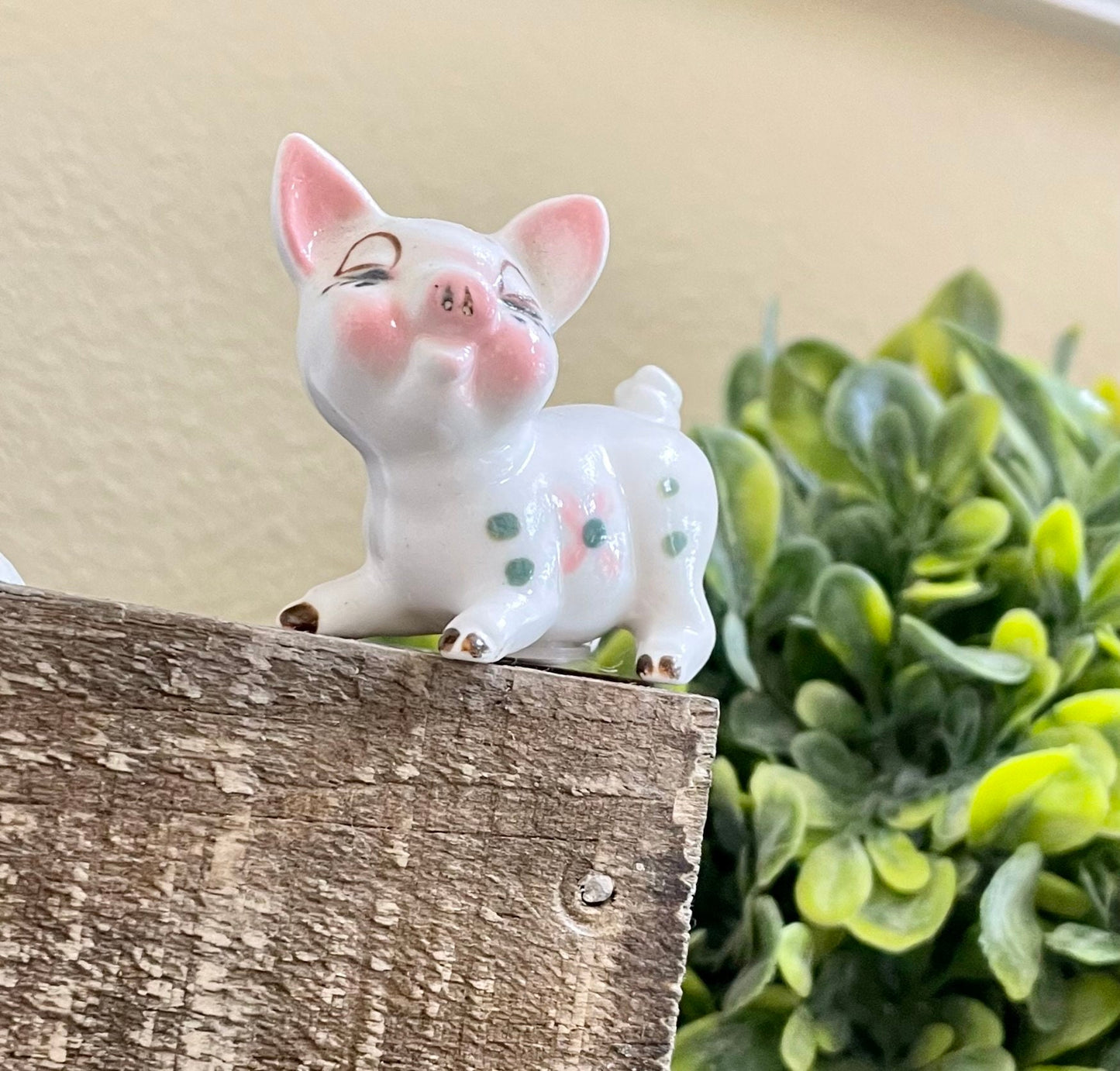 vintage pig salt and pepper shakers
•  bone china japan pigs
•  miniature pig shakers
•  mcm pig salt pepper
•  pink floral pig shakers
•  japan bone china salt pepper
•  tiny piglet figurines
•  vintage kitchen collectibles
•  kitsch pig shakers
•  hand painted ceramic pigs
•  farmhouse pig decor
•  retro salt and pepper set
salt and pepper shakers set, animal figurines, 1950s 1960s vintage, cottagecore kitchen, pig lover gift Thebrokenbirdcompany free shipping
